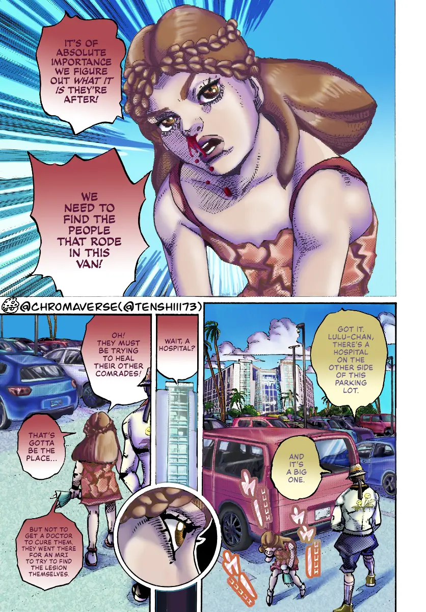 Jojo's Bizarre Adventure Part 9 - The Jojolands (Fan-Colored) - Chapter 17: That Girl's Bags' Groove Part 2