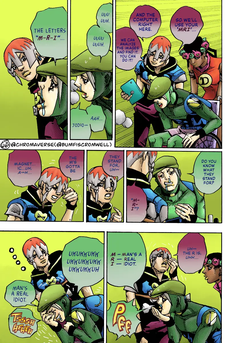 Jojo's Bizarre Adventure Part 9 - The Jojolands (Fan-Colored) - Chapter 17: That Girl's Bags' Groove Part 2