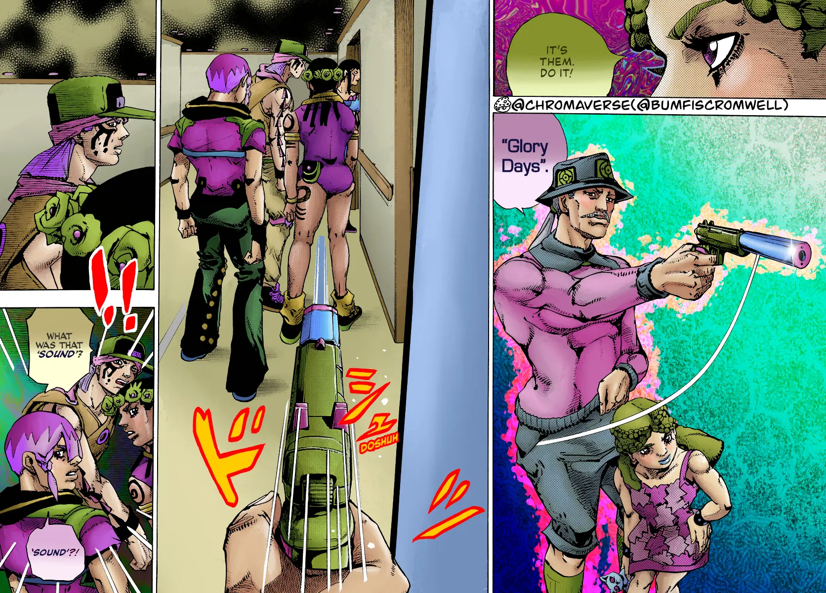 Jojo's Bizarre Adventure Part 9 - The Jojolands (Fan-Colored) - Chapter 17: That Girl's Bags' Groove Part 2