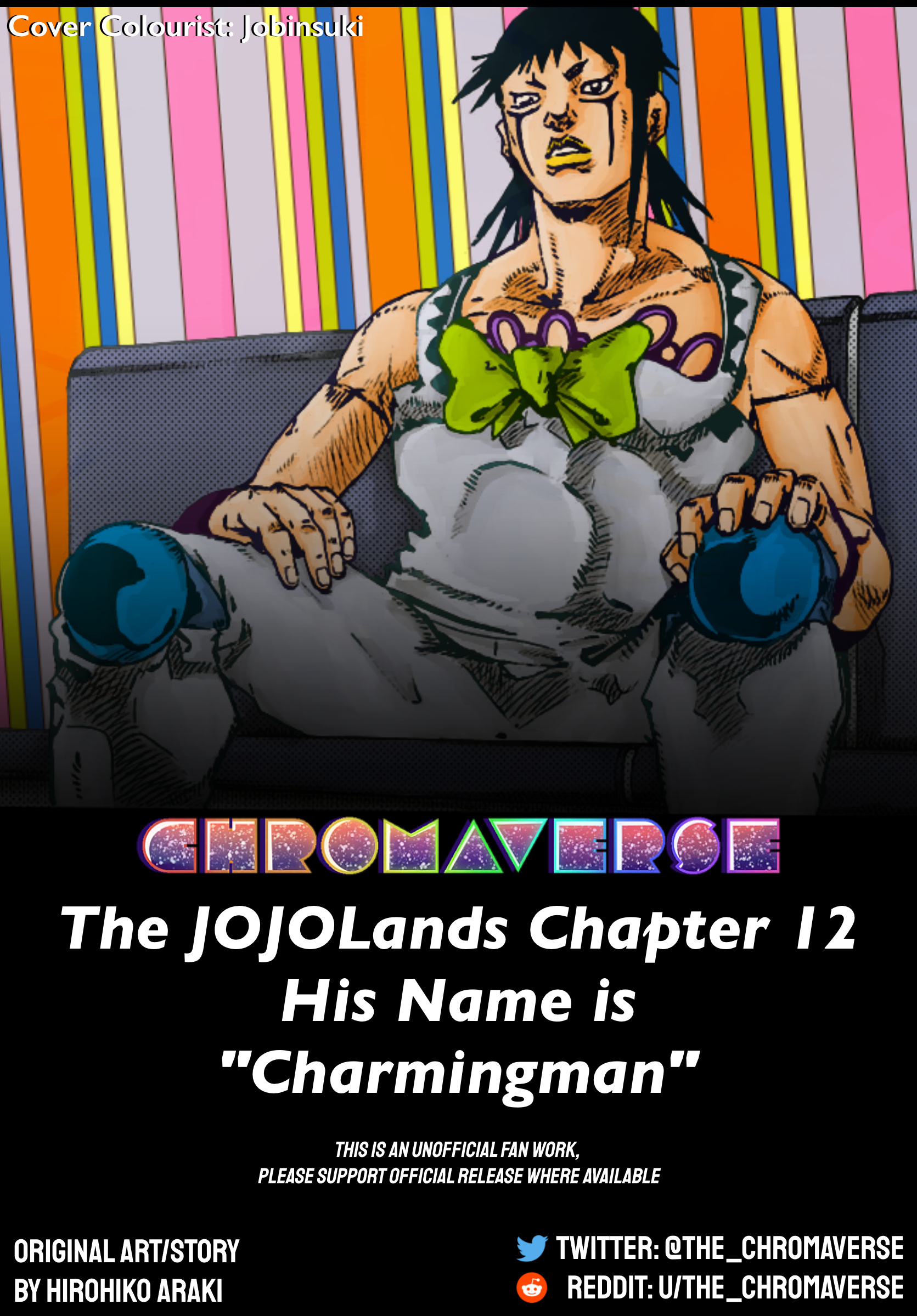 Jojo's Bizarre Adventure Part 9 - The Jojolands (Fan-Colored) - Chapter 12: His Name Is “Charmingman”