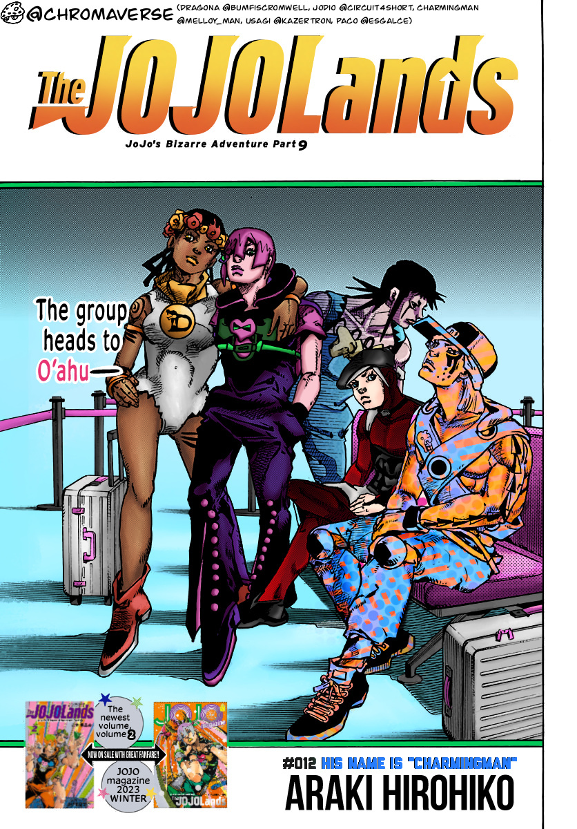 Jojo's Bizarre Adventure Part 9 - The Jojolands (Fan-Colored) - Chapter 12: His Name Is “Charmingman”