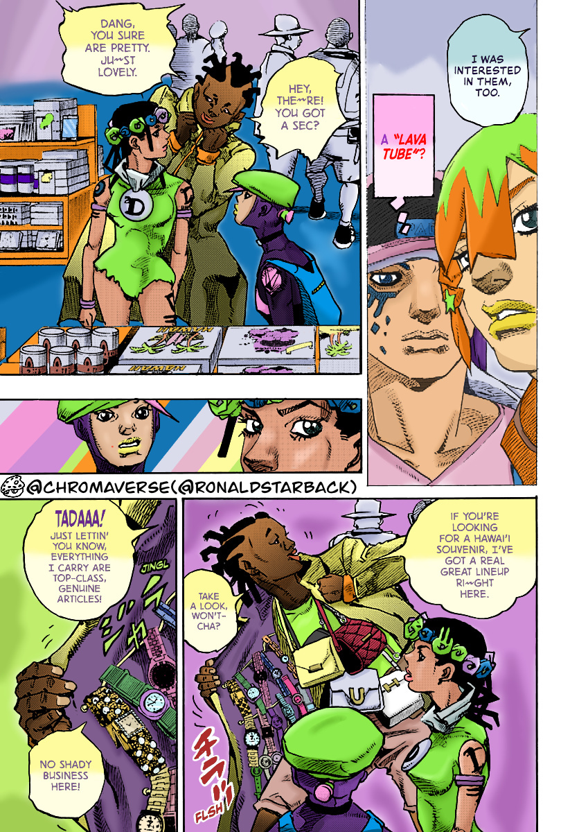 Jojo's Bizarre Adventure Part 9 - The Jojolands (Fan-Colored) - Chapter 12: His Name Is “Charmingman”