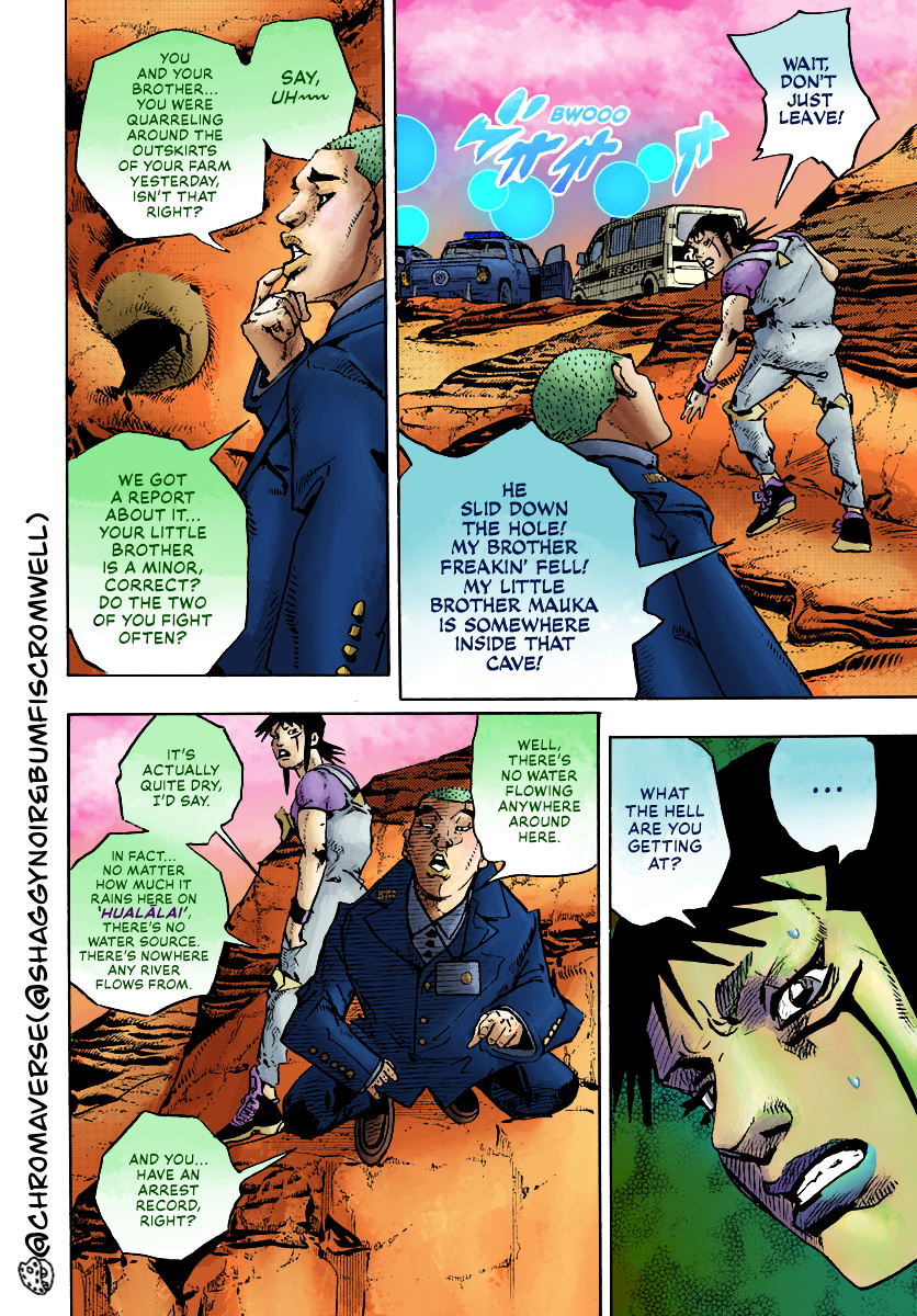 Jojo's Bizarre Adventure Part 9 - The Jojolands (Fan-Colored) - Chapter 12: His Name Is “Charmingman”