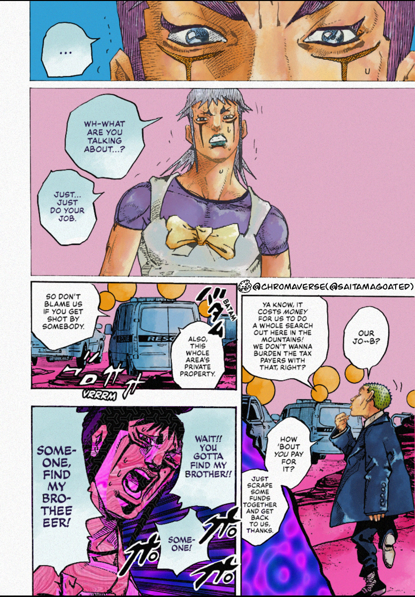 Jojo's Bizarre Adventure Part 9 - The Jojolands (Fan-Colored) - Chapter 12: His Name Is “Charmingman”