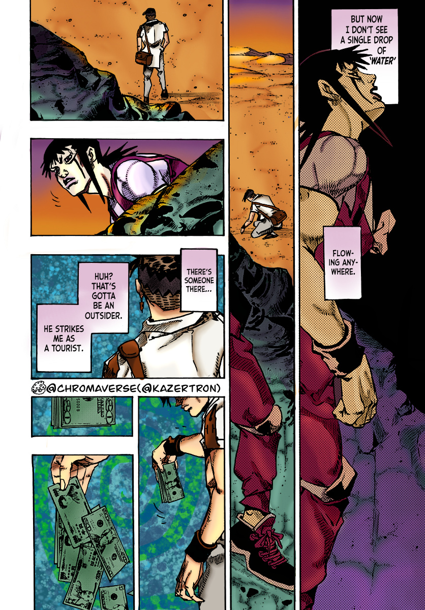 Jojo's Bizarre Adventure Part 9 - The Jojolands (Fan-Colored) - Chapter 12: His Name Is “Charmingman”