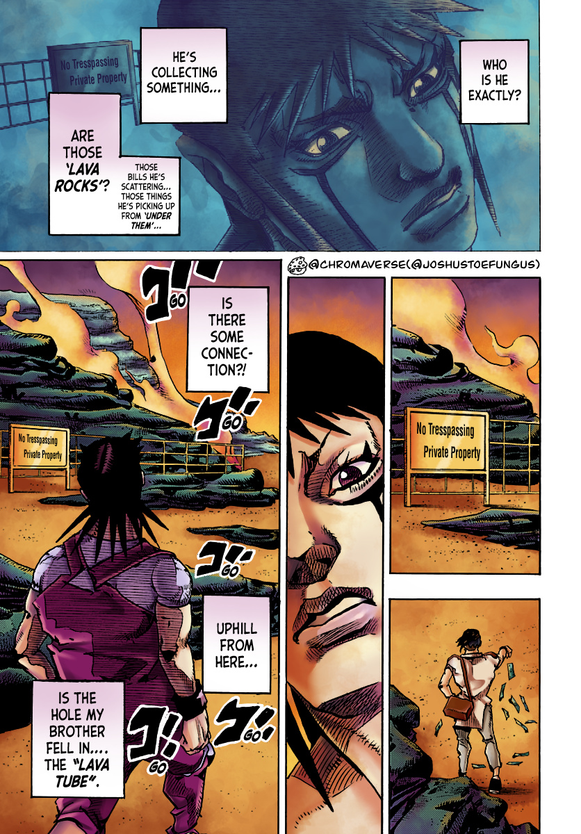 Jojo's Bizarre Adventure Part 9 - The Jojolands (Fan-Colored) - Chapter 12: His Name Is “Charmingman”