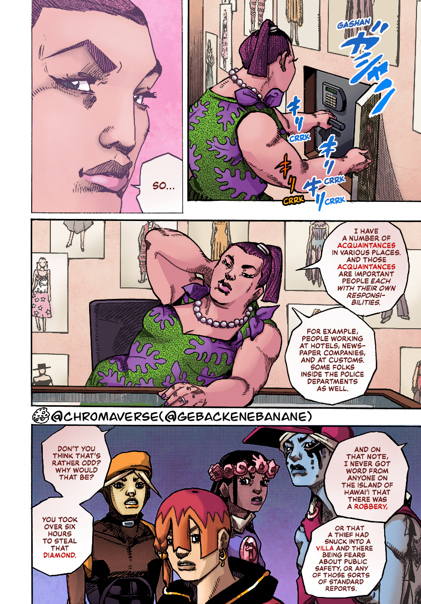 Jojo's Bizarre Adventure Part 9 - The Jojolands (Fan-Colored) - Chapter 12: His Name Is “Charmingman”