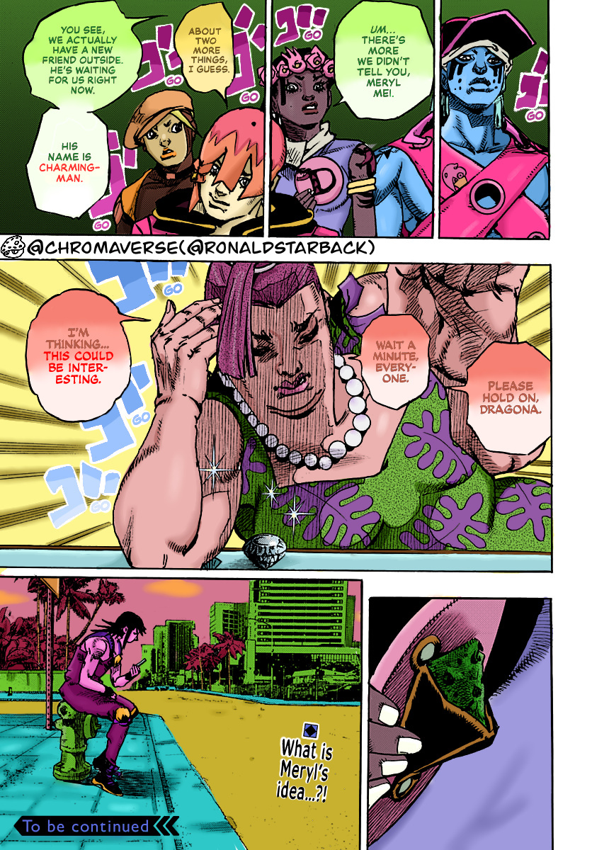 Jojo's Bizarre Adventure Part 9 - The Jojolands (Fan-Colored) - Chapter 12: His Name Is “Charmingman”