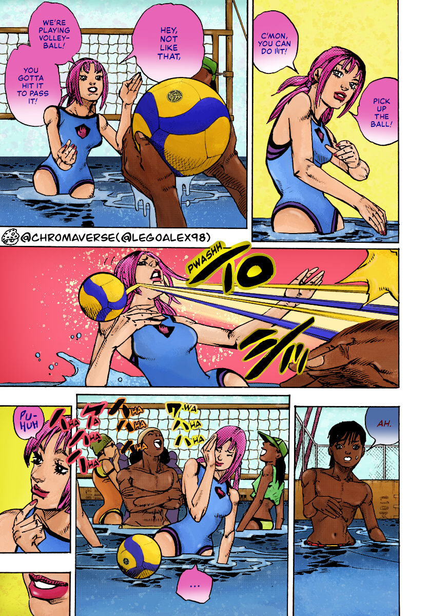 Jojo's Bizarre Adventure Part 9 - The Jojolands (Fan-Colored) - Chapter 13: "The Absurd Event That Happened To Me That Year"