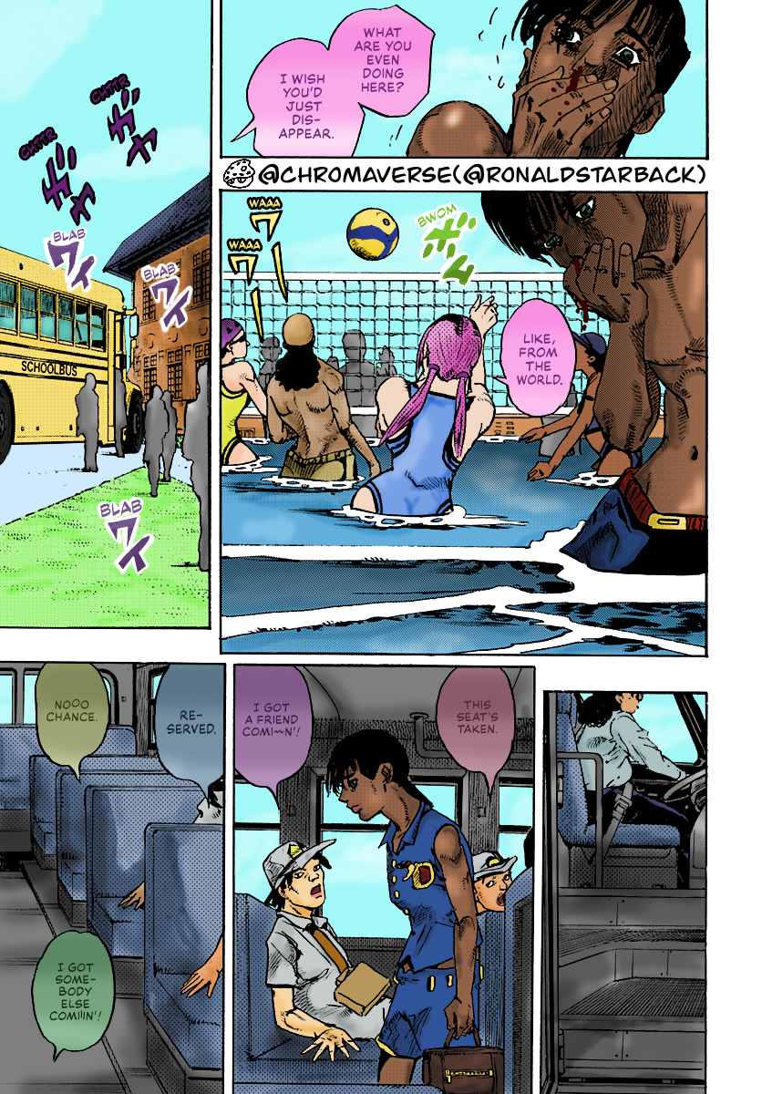 Jojo's Bizarre Adventure Part 9 - The Jojolands (Fan-Colored) - Chapter 13: "The Absurd Event That Happened To Me That Year"