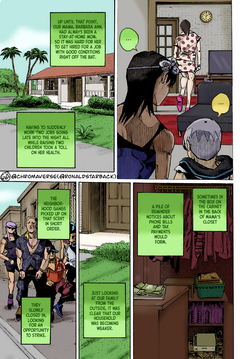 Jojo's Bizarre Adventure Part 9 - The Jojolands (Fan-Colored) - Chapter 13: "The Absurd Event That Happened To Me That Year"