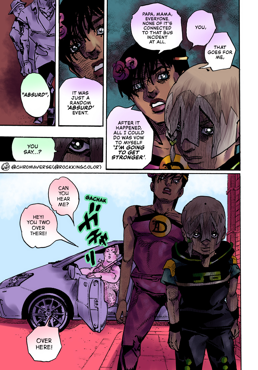 Jojo's Bizarre Adventure Part 9 - The Jojolands (Fan-Colored) - Chapter 13: "The Absurd Event That Happened To Me That Year"