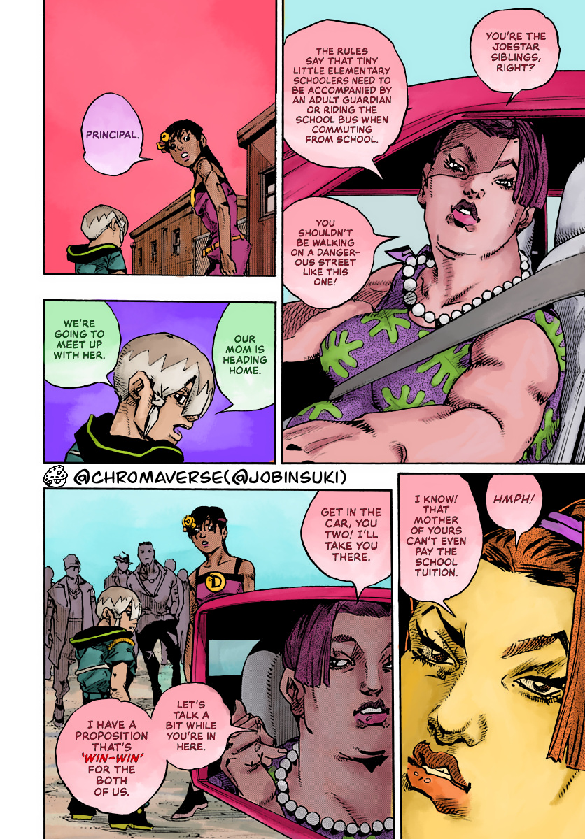 Jojo's Bizarre Adventure Part 9 - The Jojolands (Fan-Colored) - Chapter 13: "The Absurd Event That Happened To Me That Year"