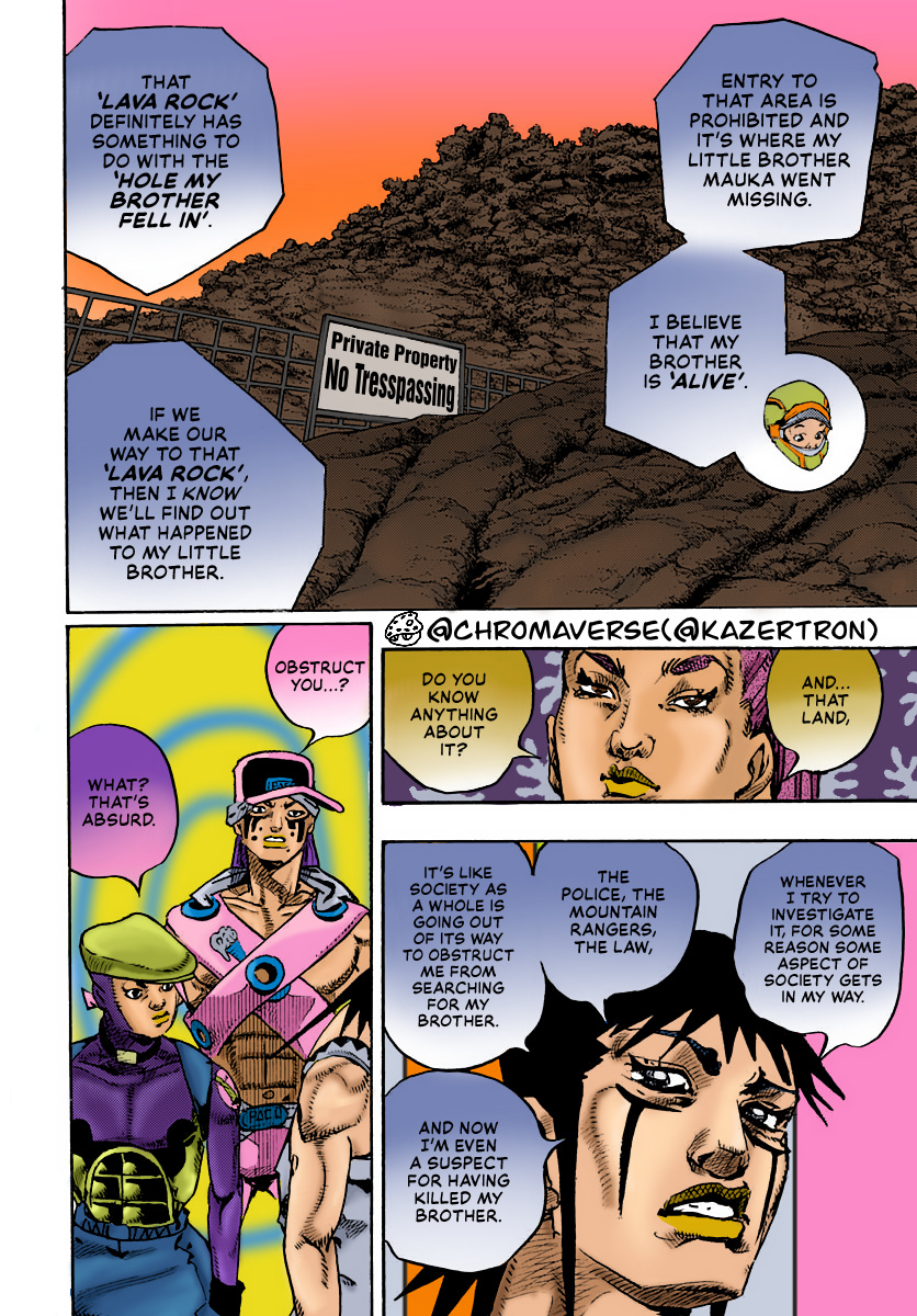 Jojo's Bizarre Adventure Part 9 - The Jojolands (Fan-Colored) - Chapter 13: "The Absurd Event That Happened To Me That Year"