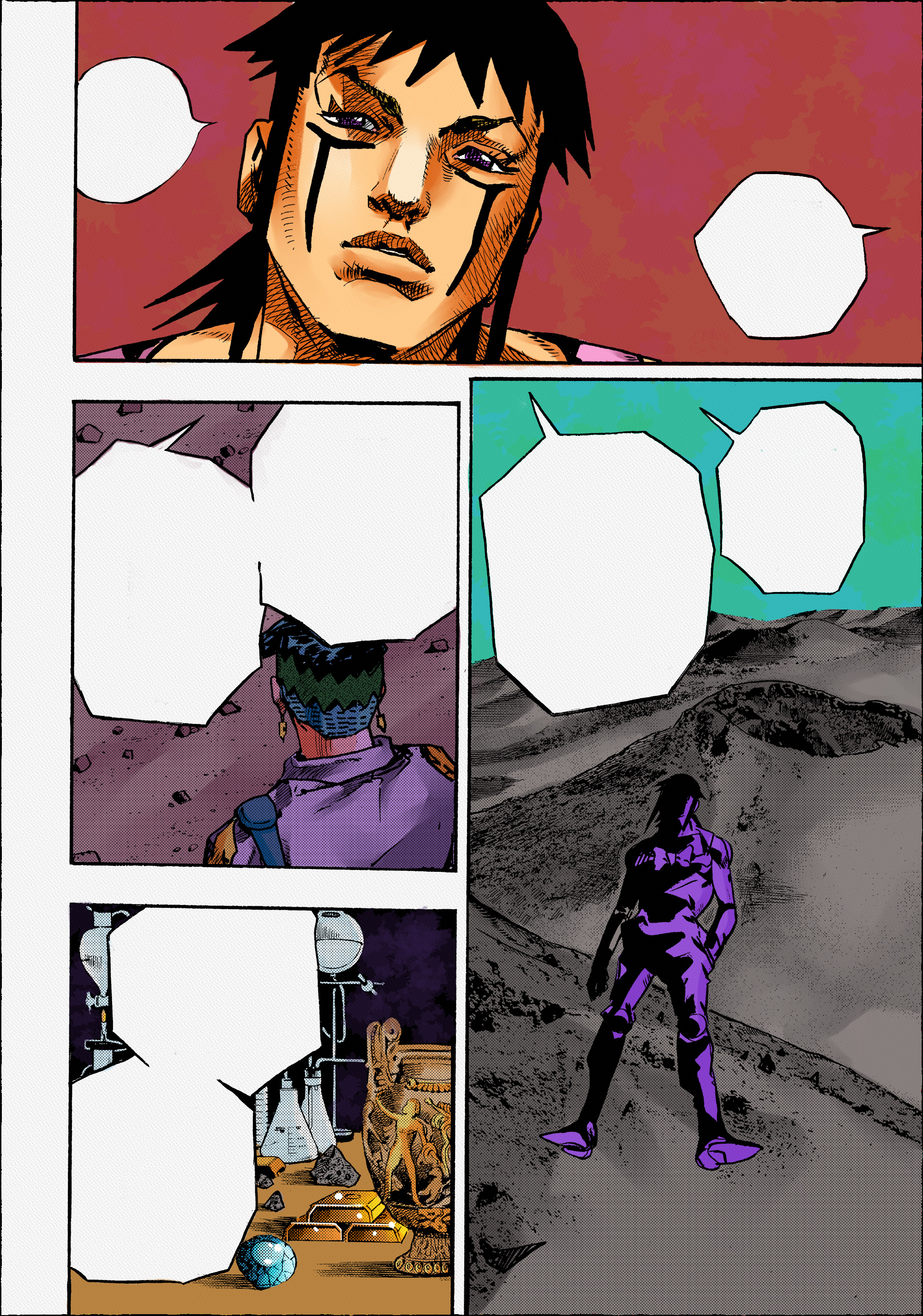 Jojo's Bizarre Adventure Part 9 - The Jojolands (Fan-Colored) - Chapter 13: "The Absurd Event That Happened To Me That Year"