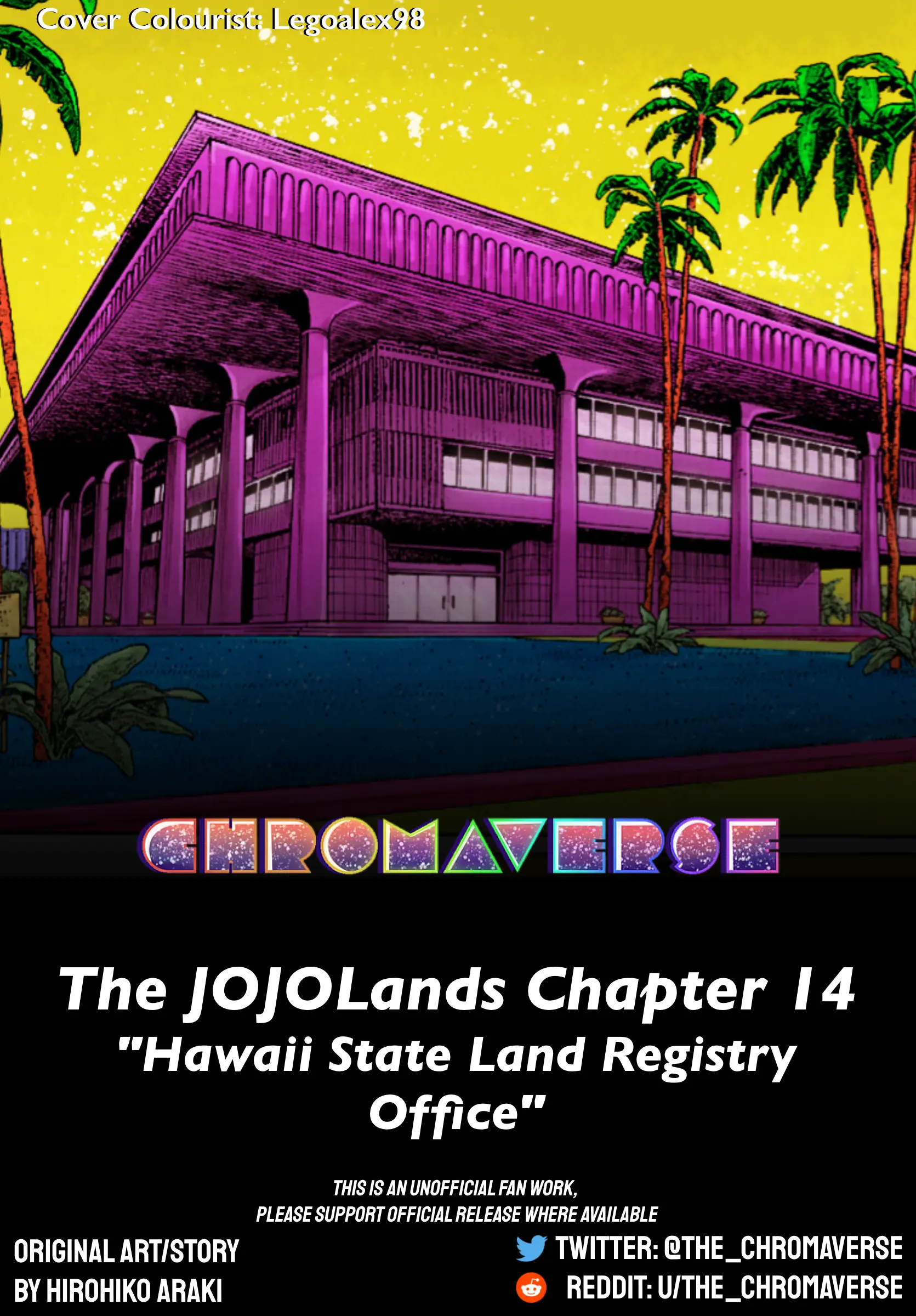 Jojo's Bizarre Adventure Part 9 - The Jojolands (Fan-Colored) - Chapter 14: The Hawaii State Land Registry Office