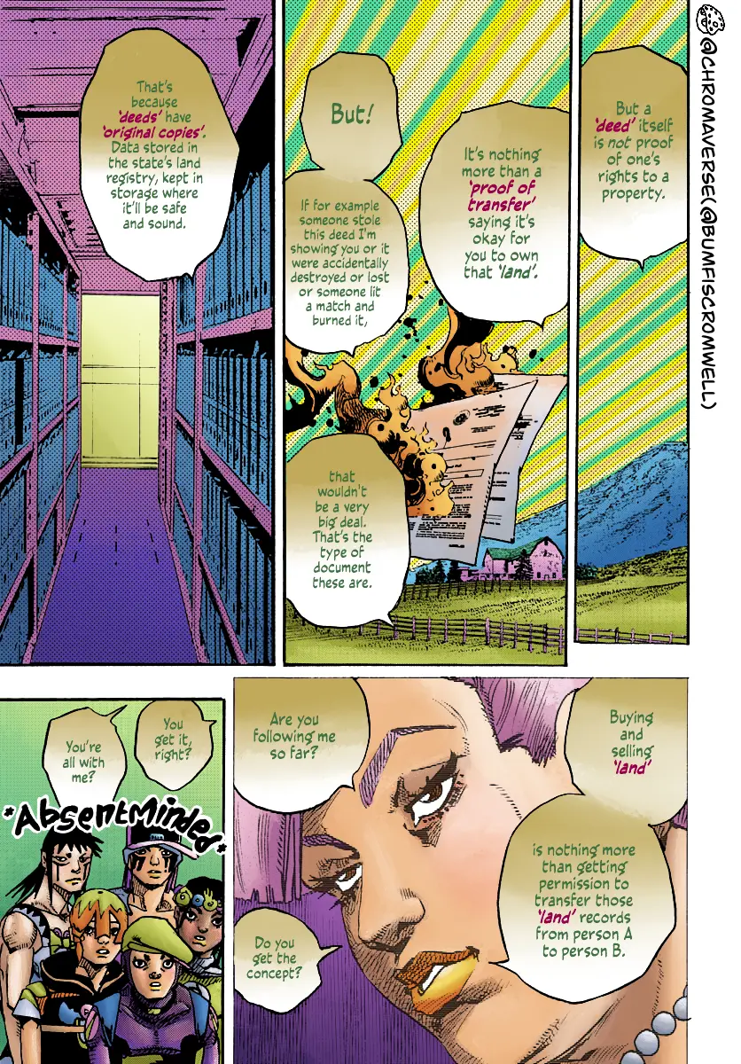 Jojo's Bizarre Adventure Part 9 - The Jojolands (Fan-Colored) - Chapter 14: The Hawaii State Land Registry Office