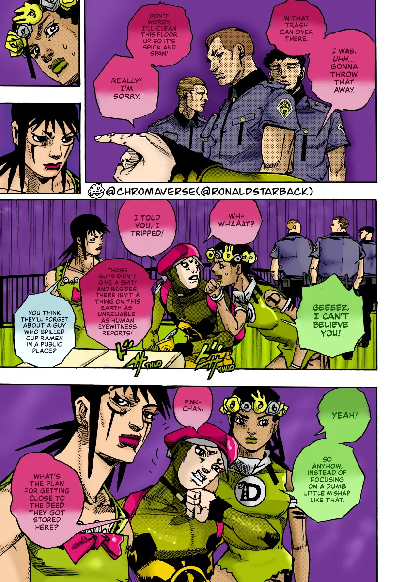 Jojo's Bizarre Adventure Part 9 - The Jojolands (Fan-Colored) - Chapter 14: The Hawaii State Land Registry Office