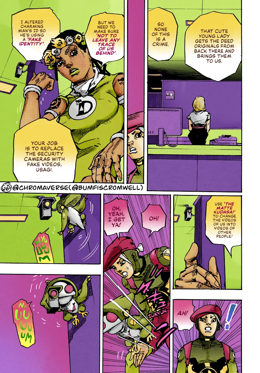 Jojo's Bizarre Adventure Part 9 - The Jojolands (Fan-Colored) - Chapter 14: The Hawaii State Land Registry Office