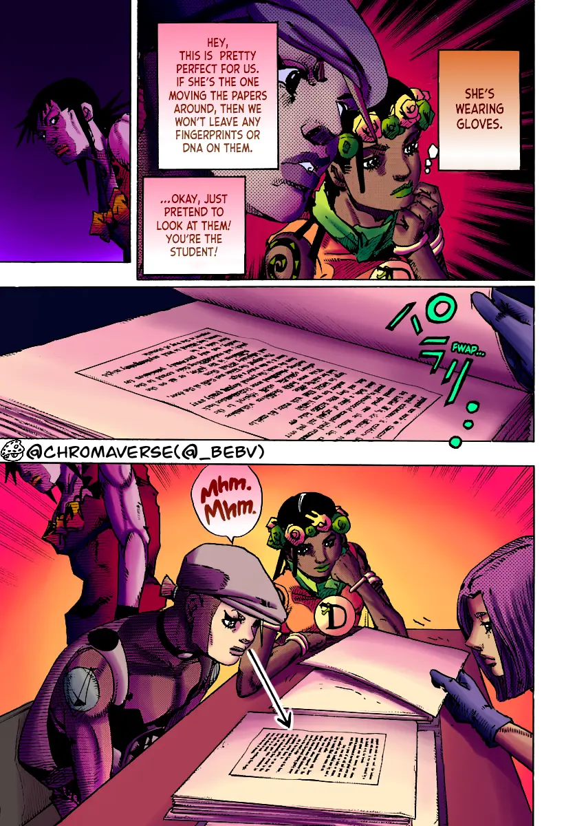 Jojo's Bizarre Adventure Part 9 - The Jojolands (Fan-Colored) - Chapter 14: The Hawaii State Land Registry Office