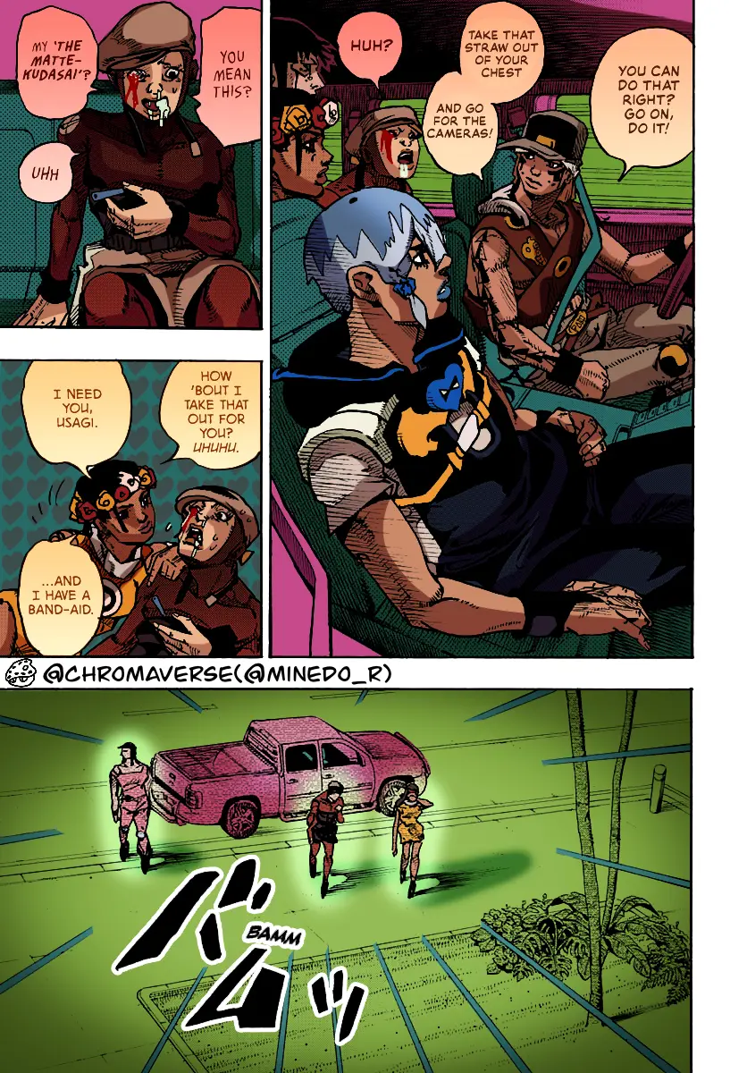 Jojo's Bizarre Adventure Part 9 - The Jojolands (Fan-Colored) - Chapter 16: That Girl's Bags Groove, Part 1