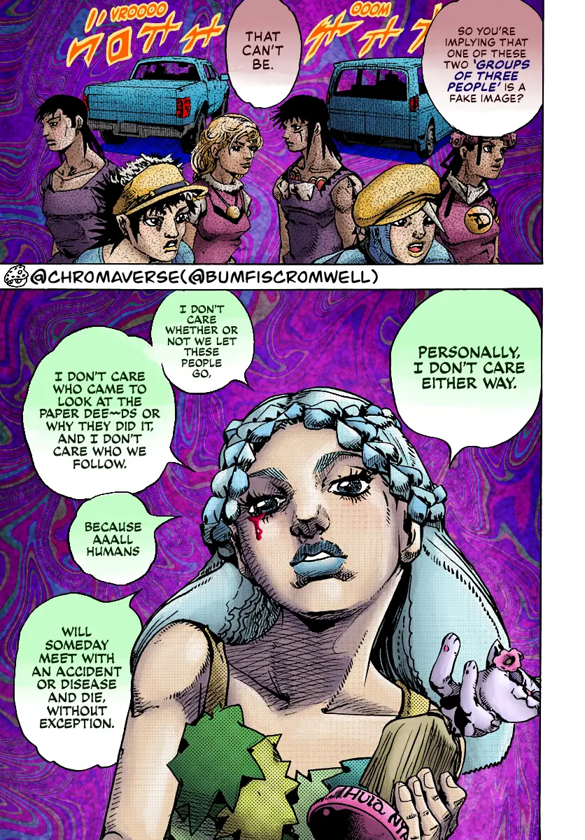 Jojo's Bizarre Adventure Part 9 - The Jojolands (Fan-Colored) - Chapter 16: That Girl's Bags Groove, Part 1