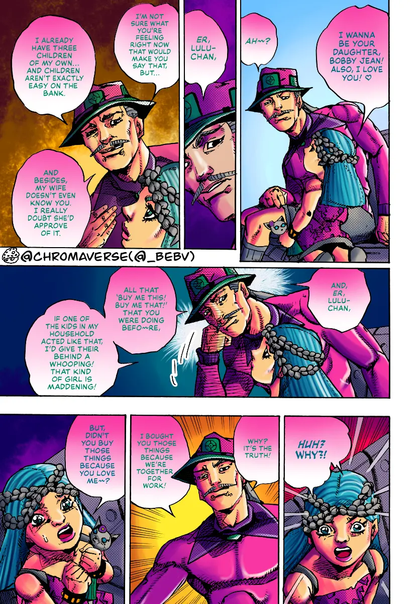 Jojo's Bizarre Adventure Part 9 - The Jojolands (Fan-Colored) - Chapter 18: That Girl's Bags Groove