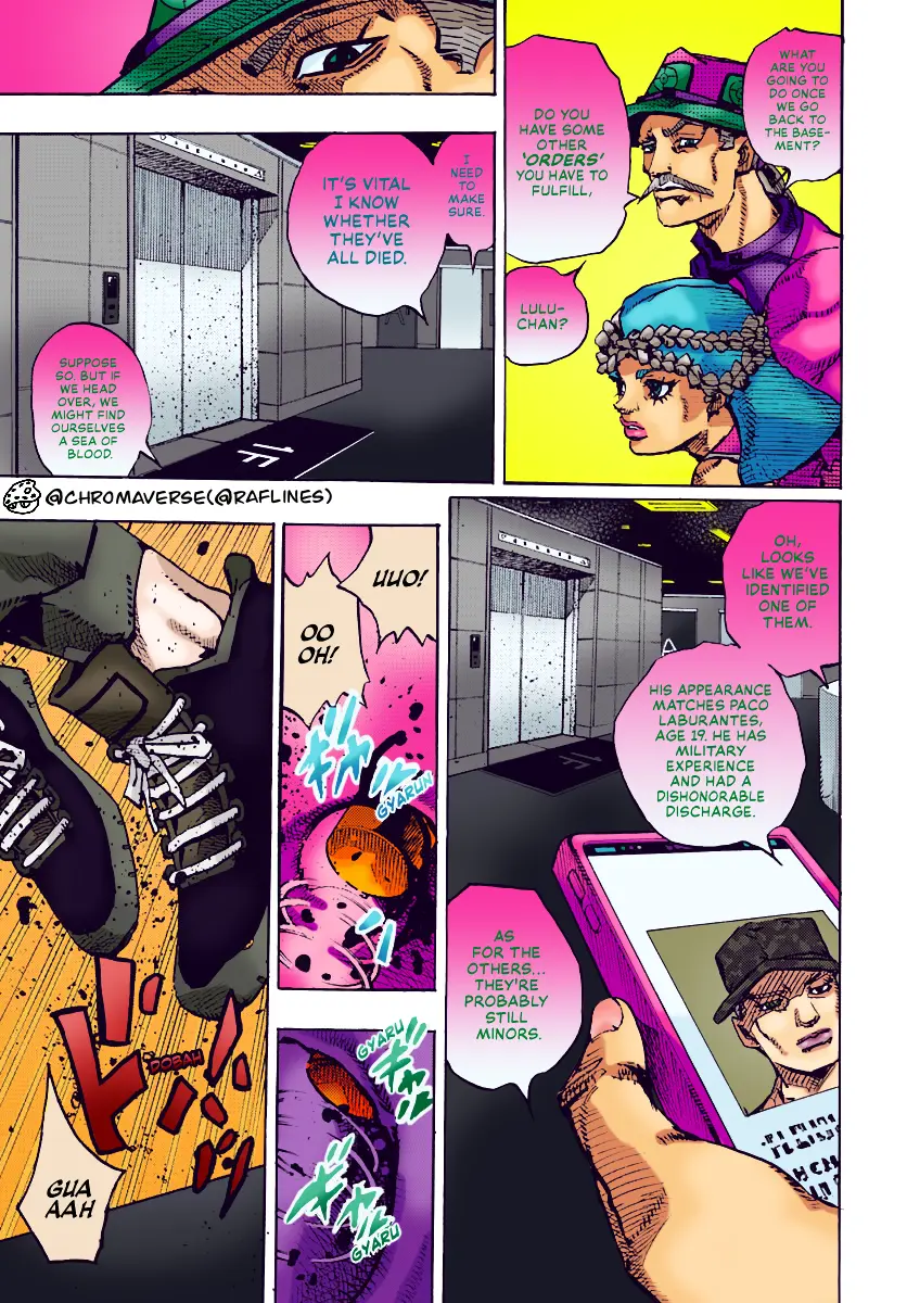 Jojo's Bizarre Adventure Part 9 - The Jojolands (Fan-Colored) - Chapter 18: That Girl's Bags Groove