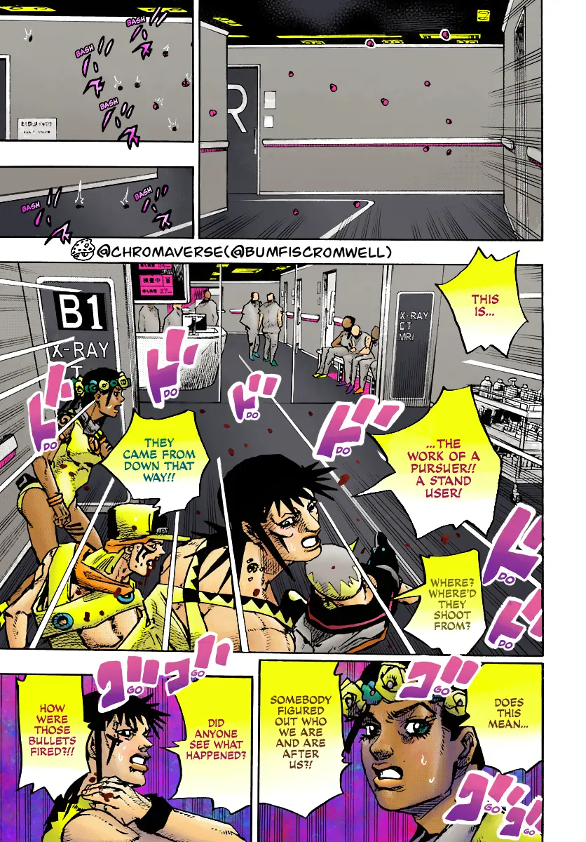 Jojo's Bizarre Adventure Part 9 - The Jojolands (Fan-Colored) - Chapter 18: That Girl's Bags Groove