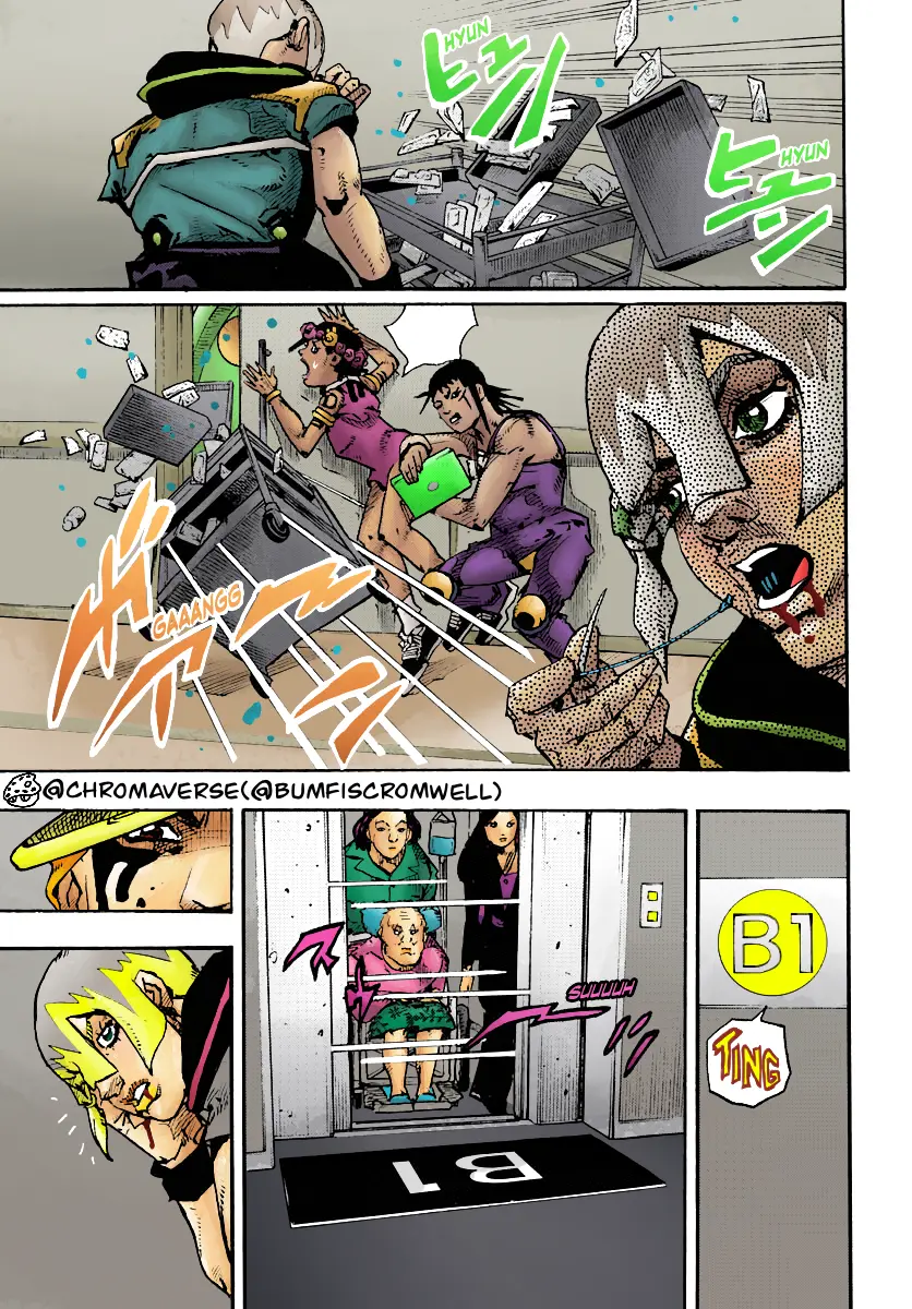 Jojo's Bizarre Adventure Part 9 - The Jojolands (Fan-Colored) - Chapter 18: That Girl's Bags Groove