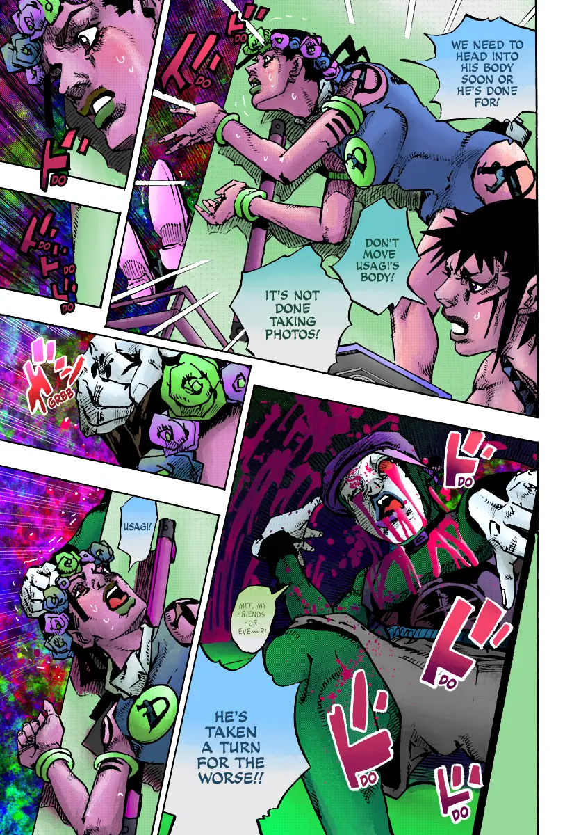 Jojo's Bizarre Adventure Part 9 - The Jojolands (Fan-Colored) - Chapter 18: That Girl's Bags Groove