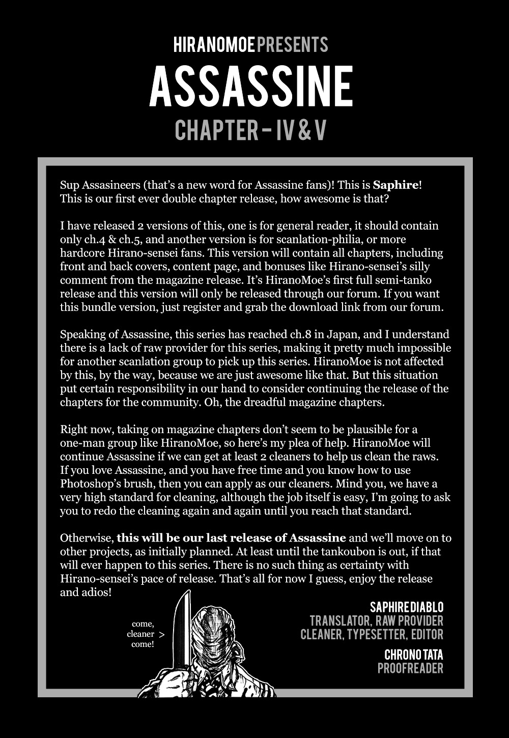 Assassine - Vol.1 Chapter 5 : Secret Agreement