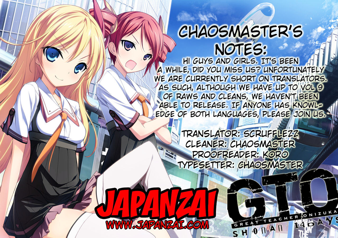 Gto: Shonan 14 Days - Vol.8 Chapter 59 : Bad Romance