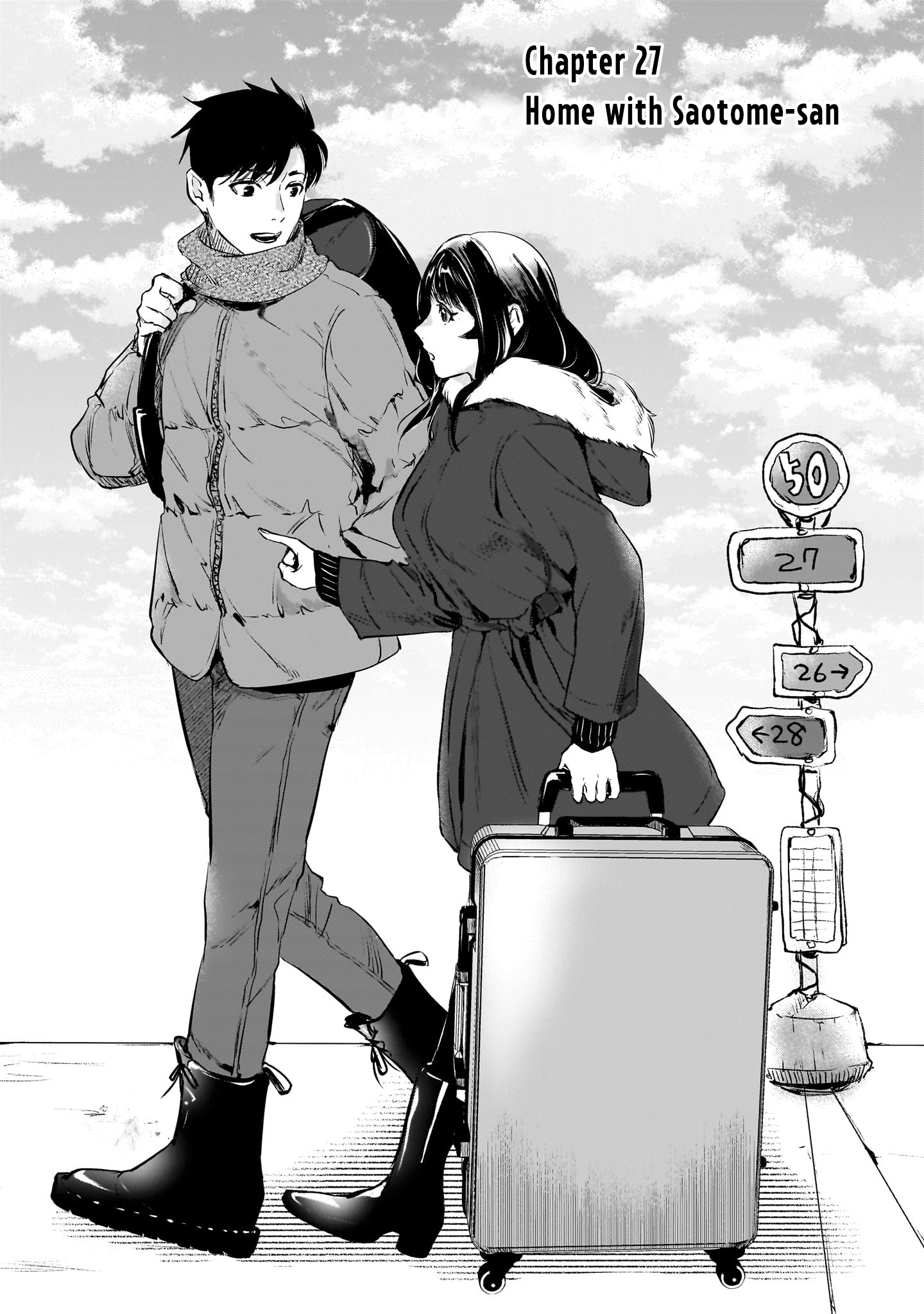 Tsuki 50-Man Moratte Mo Ikigai No Nai Tonari No Onee-San Ni 30-Man De Yatowarete "Okaeri" Tte Iu Oshigoto Ga Tanoshii - Vol.6 Chapter 27: Home With Saotome-San.