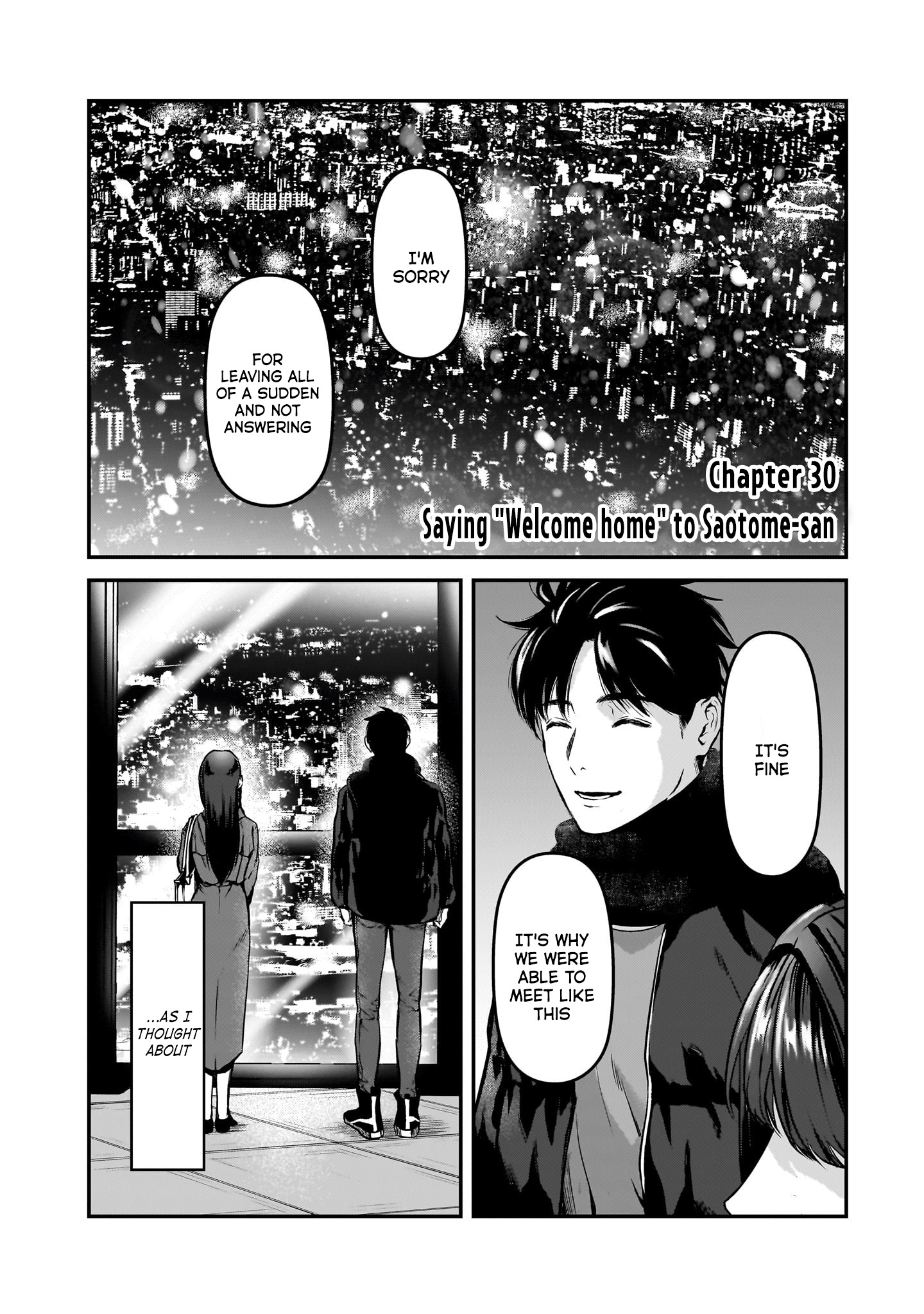 Tsuki 50-Man Moratte Mo Ikigai No Nai Tonari No Onee-San Ni 30-Man De Yatowarete "Okaeri" Tte Iu Oshigoto Ga Tanoshii - Vol.6 Chapter 30: Saying "Welcome Home" To Saotome-San