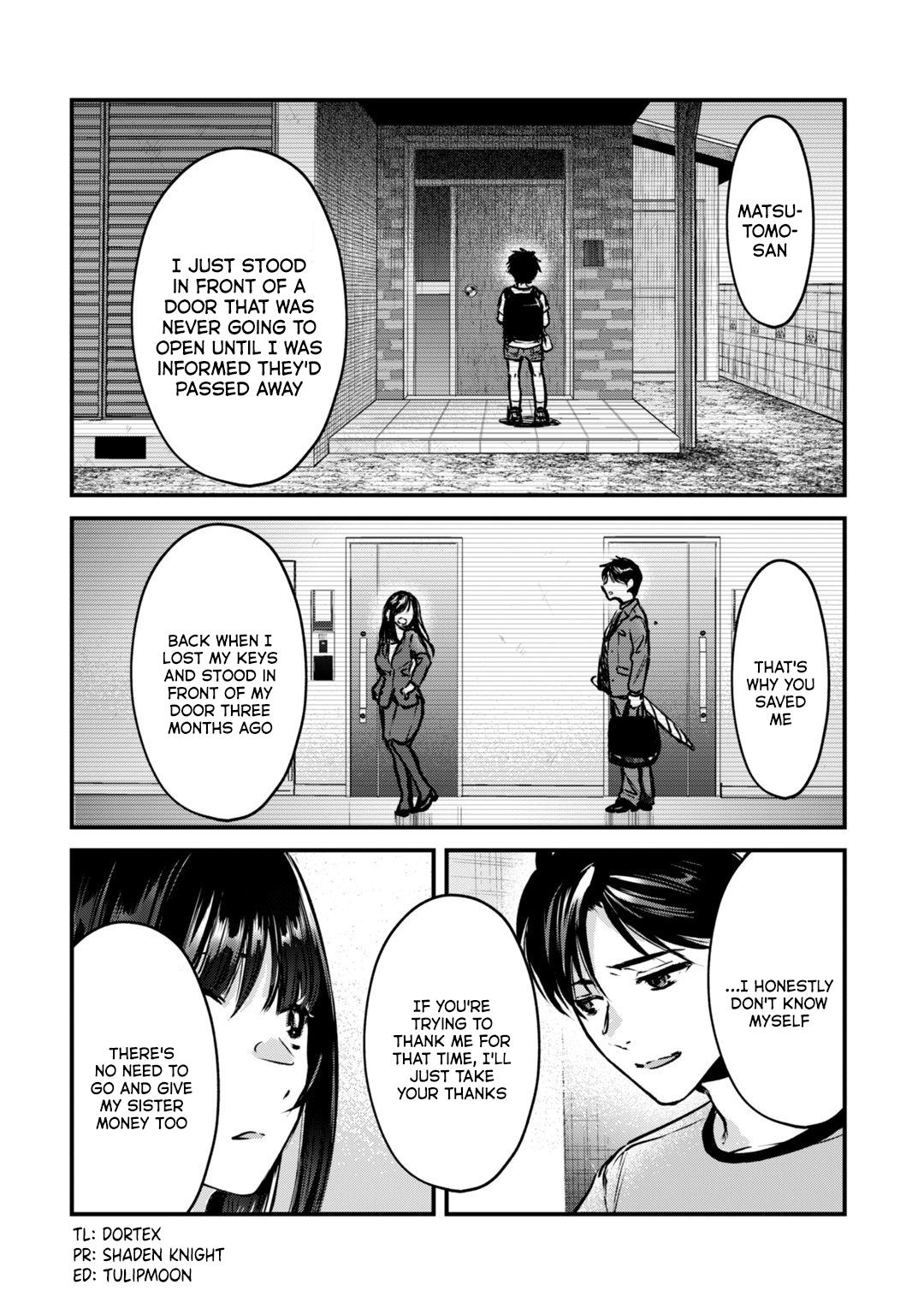 Tsuki 50-Man Moratte Mo Ikigai No Nai Tonari No Onee-San Ni 30-Man De Yatowarete "Okaeri" Tte Iu Oshigoto Ga Tanoshii - Vol.4 Chapter 18: Saotome-San Doesn't Understand.