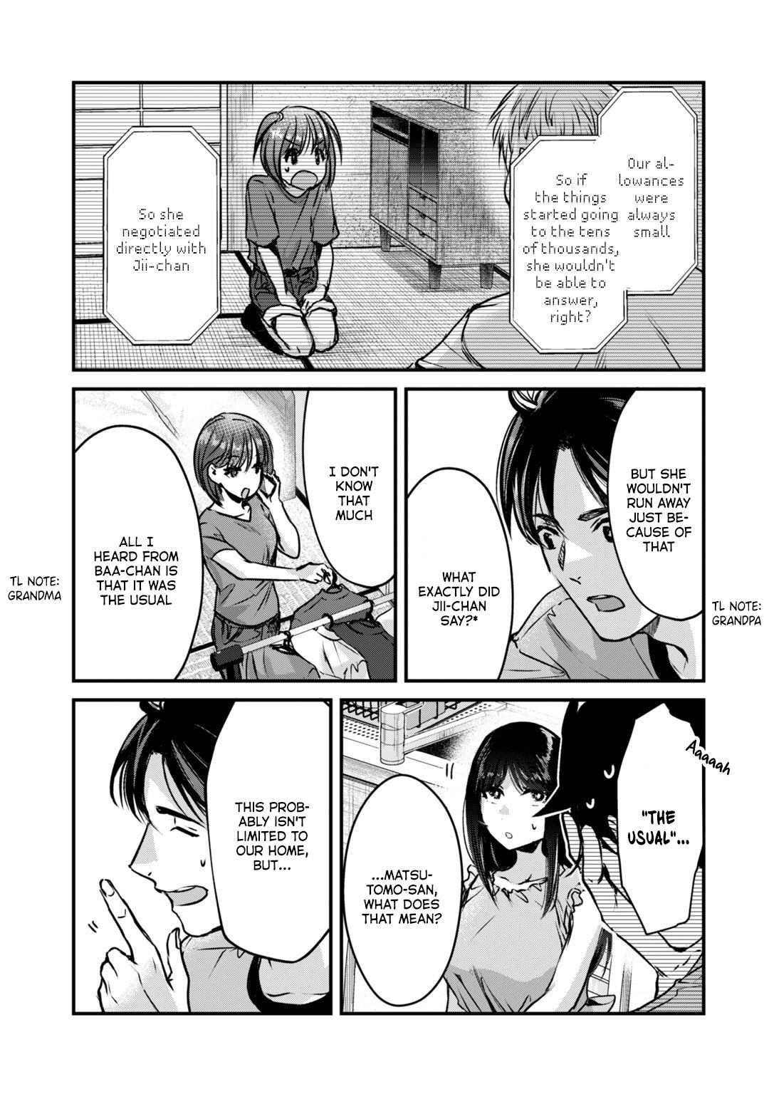 Tsuki 50-Man Moratte Mo Ikigai No Nai Tonari No Onee-San Ni 30-Man De Yatowarete "Okaeri" Tte Iu Oshigoto Ga Tanoshii - Vol.4 Chapter 18: Saotome-San Doesn't Understand.