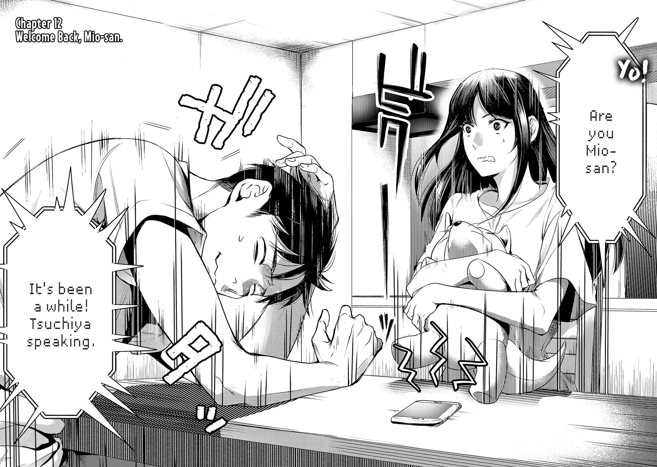 Tsuki 50-Man Moratte Mo Ikigai No Nai Tonari No Onee-San Ni 30-Man De Yatowarete "Okaeri" Tte Iu Oshigoto Ga Tanoshii - Chapter 12: Welcome Back, Mio-San.