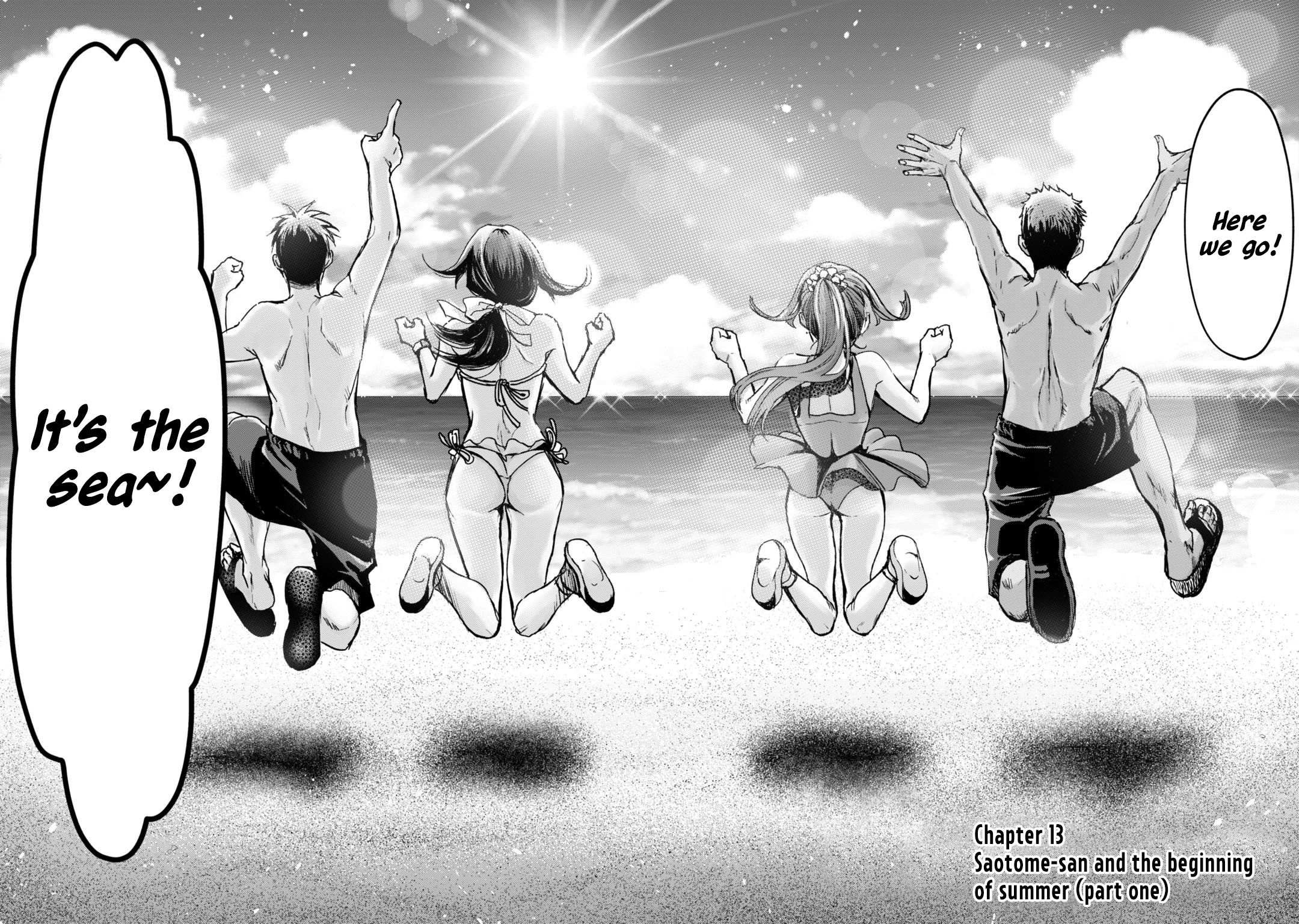 Tsuki 50-Man Moratte Mo Ikigai No Nai Tonari No Onee-San Ni 30-Man De Yatowarete "Okaeri" Tte Iu Oshigoto Ga Tanoshii - Vol.3 Chapter 13: Saotome-San And The Beginning Of Summer (Part One)