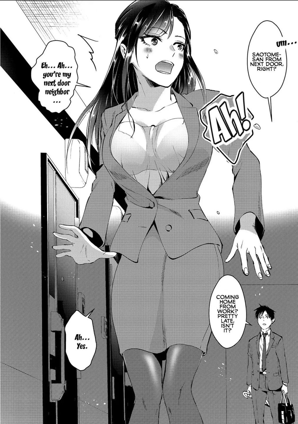 Tsuki 50-Man Moratte Mo Ikigai No Nai Tonari No Onee-San Ni 30-Man De Yatowarete "Okaeri" Tte Iu Oshigoto Ga Tanoshii - Chapter 1