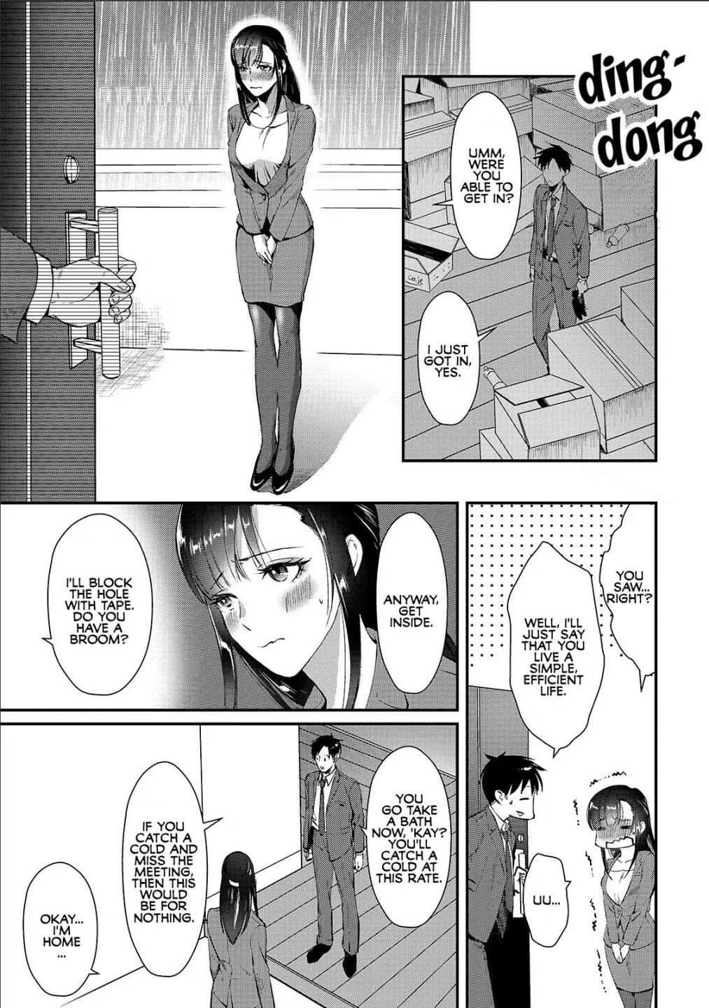 Tsuki 50-Man Moratte Mo Ikigai No Nai Tonari No Onee-San Ni 30-Man De Yatowarete "Okaeri" Tte Iu Oshigoto Ga Tanoshii - Chapter 1