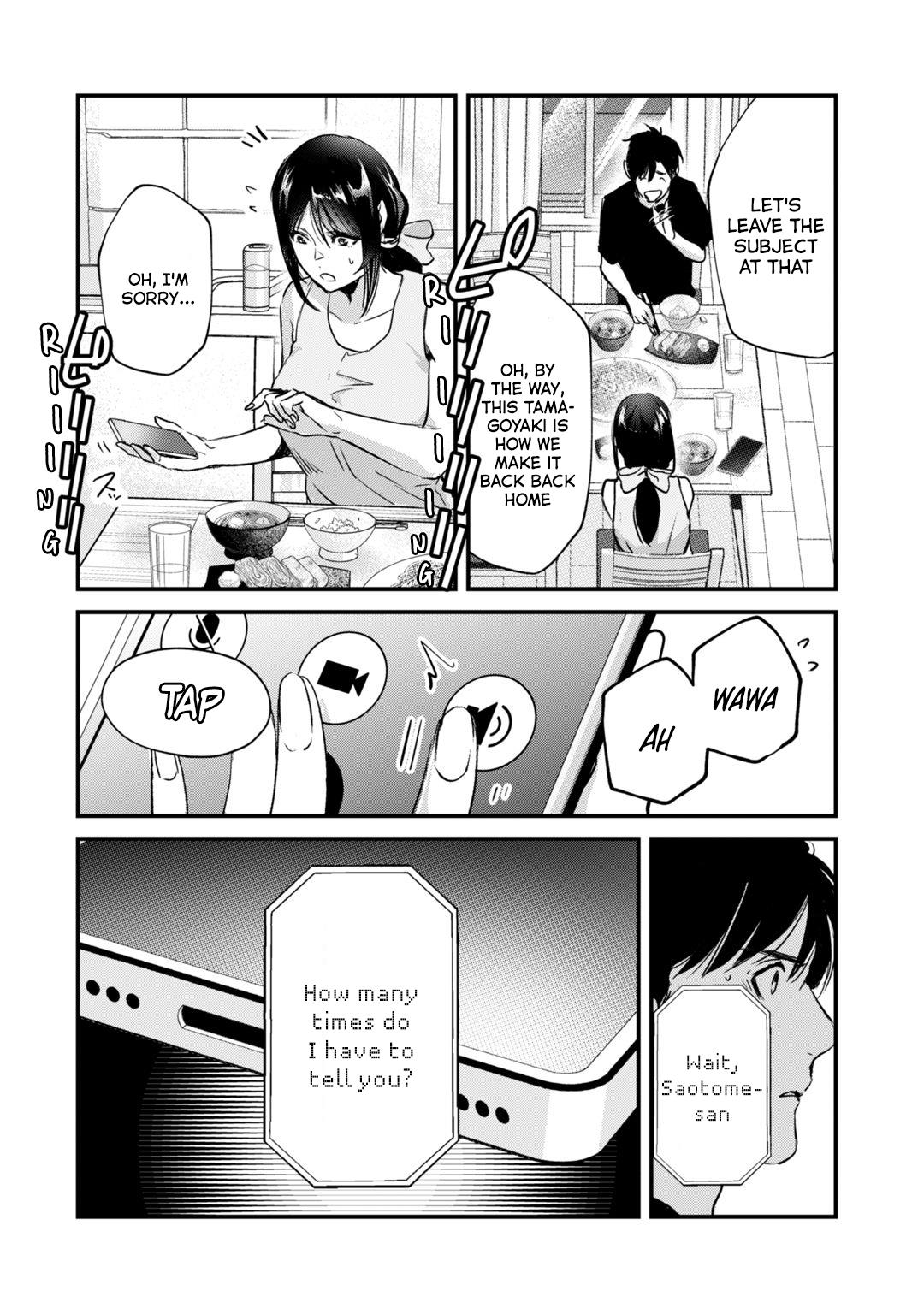 Tsuki 50-Man Moratte Mo Ikigai No Nai Tonari No Onee-San Ni 30-Man De Yatowarete "Okaeri" Tte Iu Oshigoto Ga Tanoshii - Vol.4 Chapter 20: Saotome-San Won't Go In