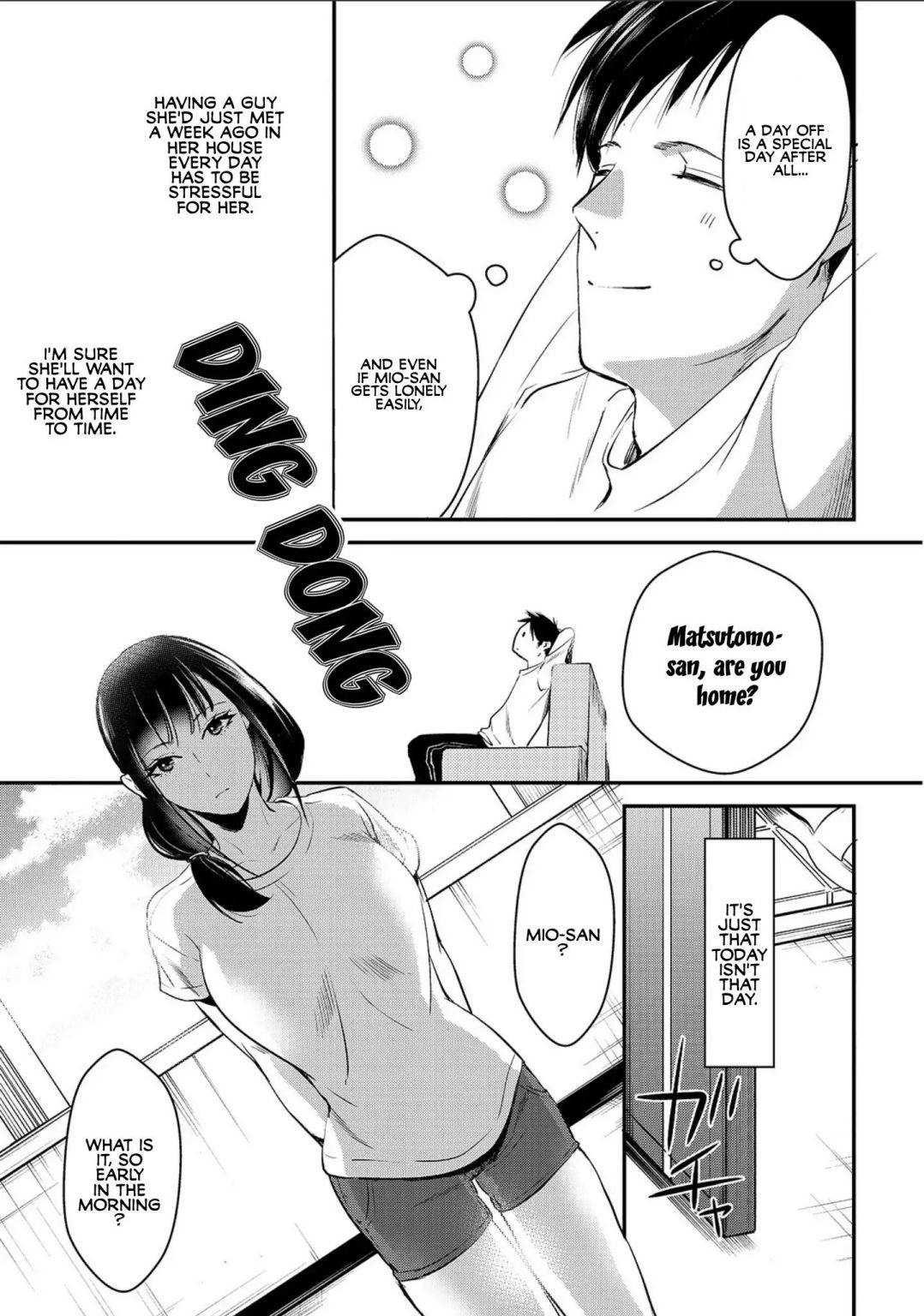 Tsuki 50-Man Moratte Mo Ikigai No Nai Tonari No Onee-San Ni 30-Man De Yatowarete "Okaeri" Tte Iu Oshigoto Ga Tanoshii - Chapter 2