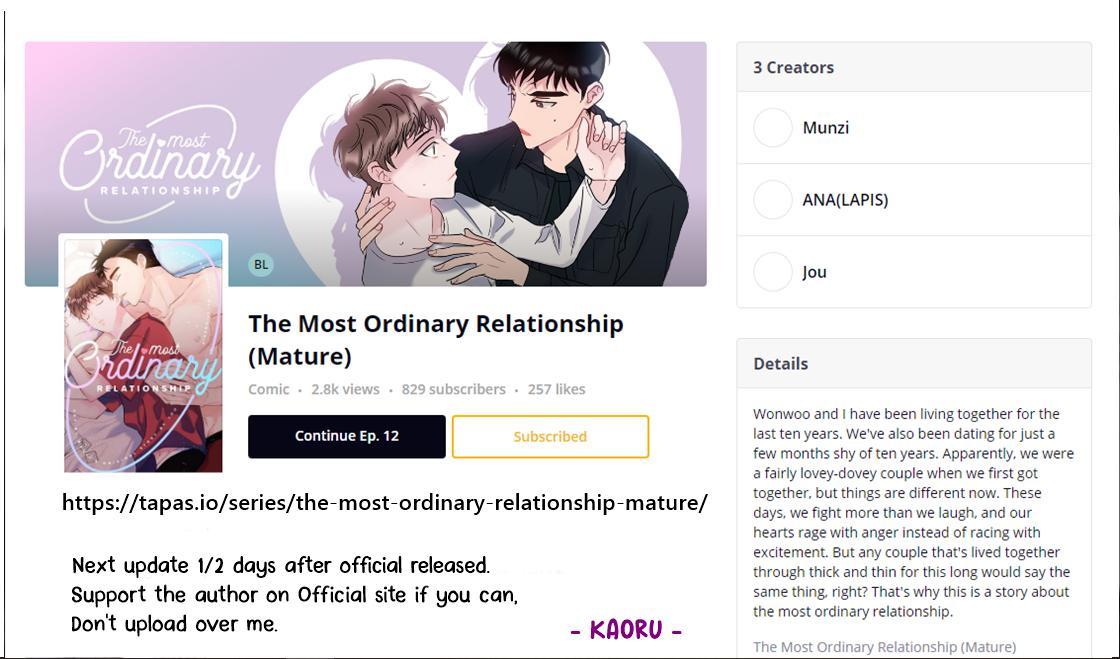 The Most Ordinary Relationship - Chapter 25