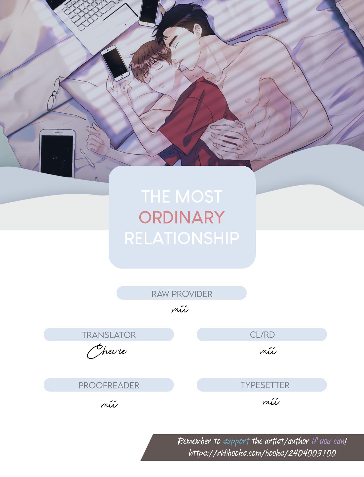 The Most Ordinary Relationship - Chapter 8