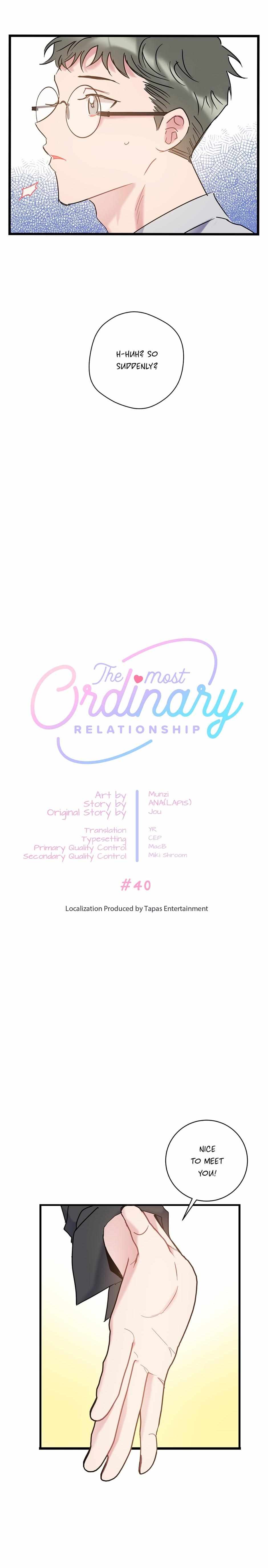 The Most Ordinary Relationship - Chapter 40