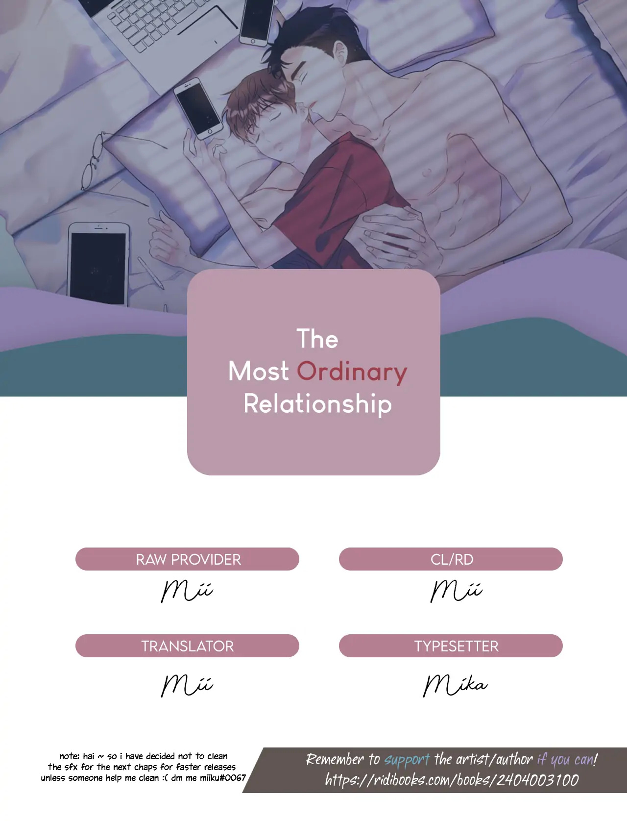 The Most Ordinary Relationship - Chapter 5