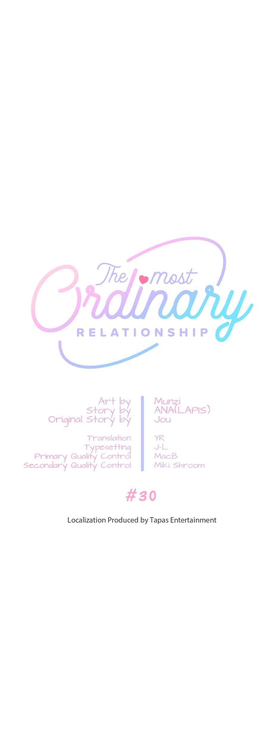 The Most Ordinary Relationship - Chapter 30