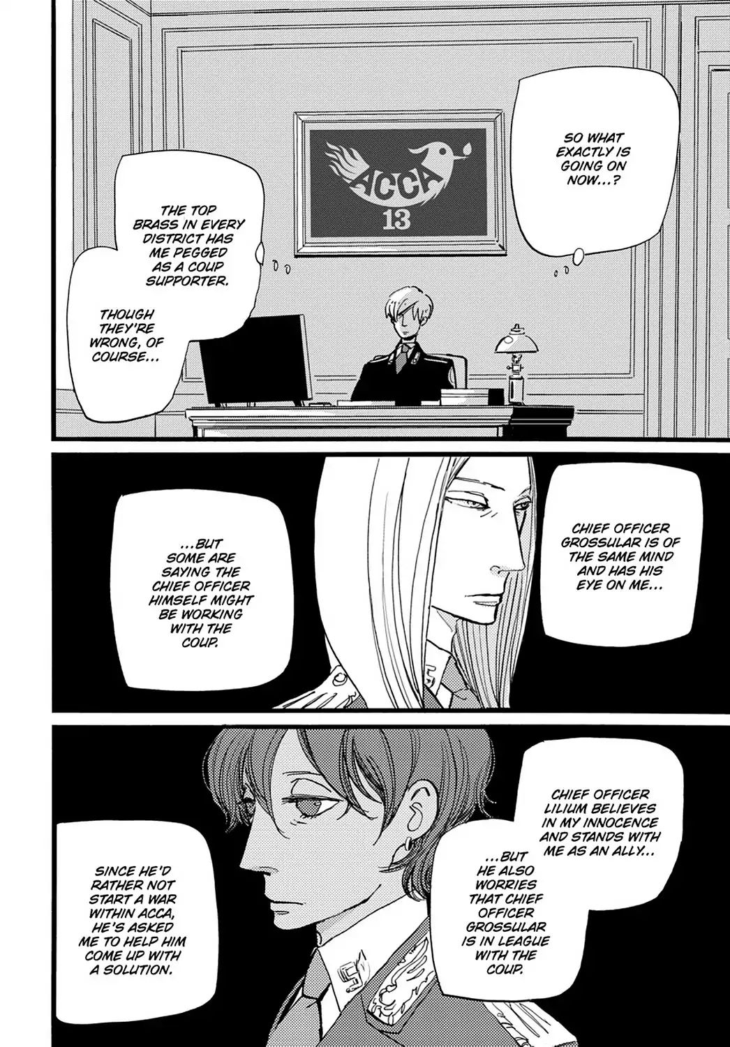 Acca - 13-Ku Kansatsuka - Vol.4 Chapter 20: Considering The Coup D'etat In Dowa