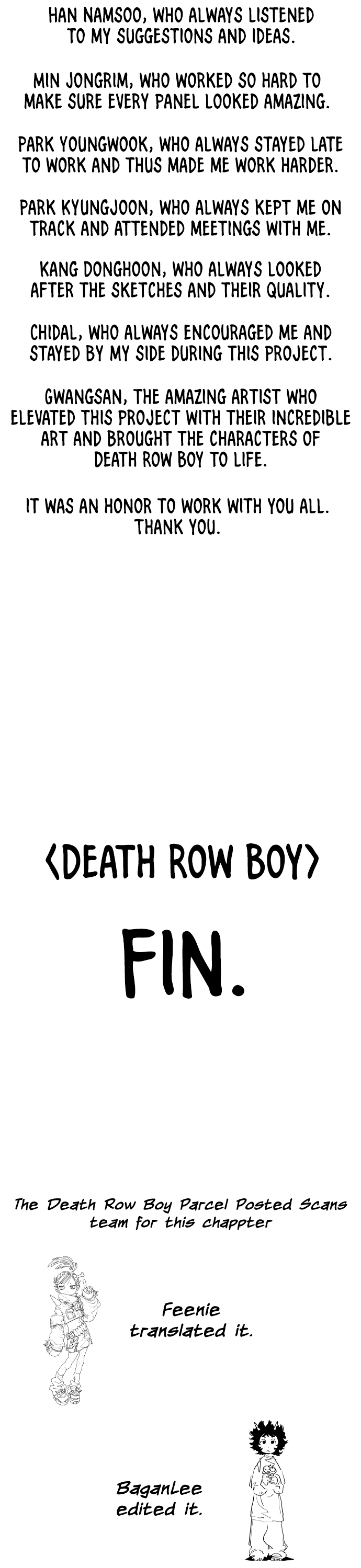 Death Row Boy - Chapter 75: Afterword [End]